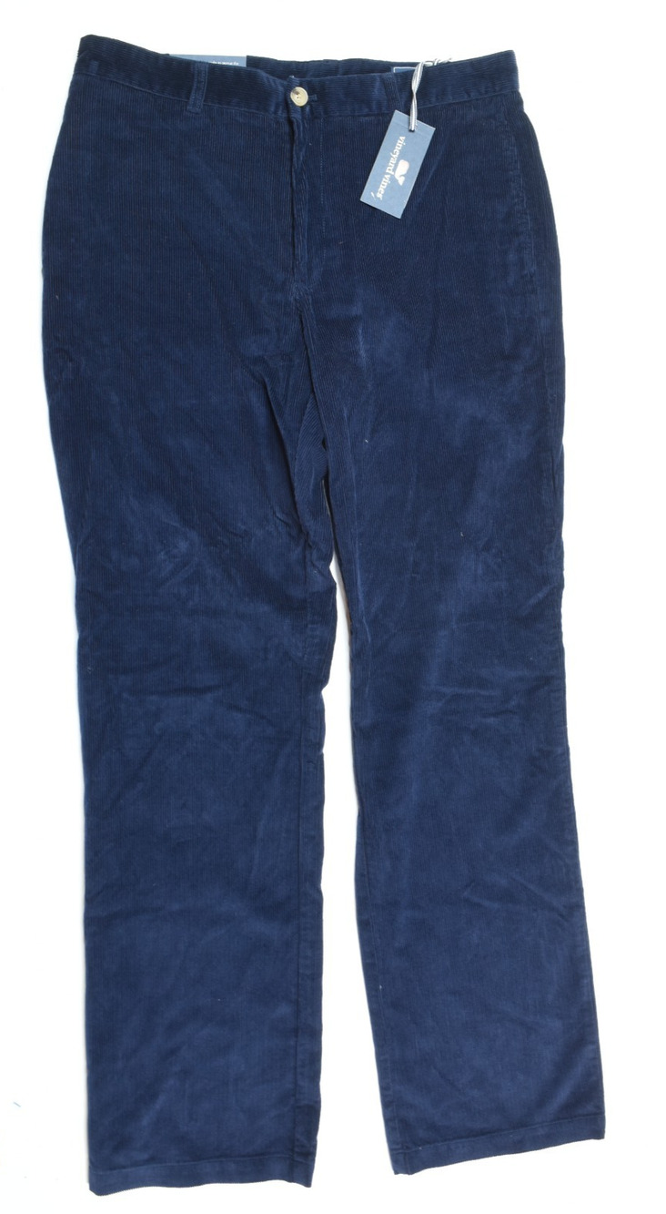 Vineyard Vines Club Corduroy Pants Mens 34x34 Blue Classic Fit Straight Leg